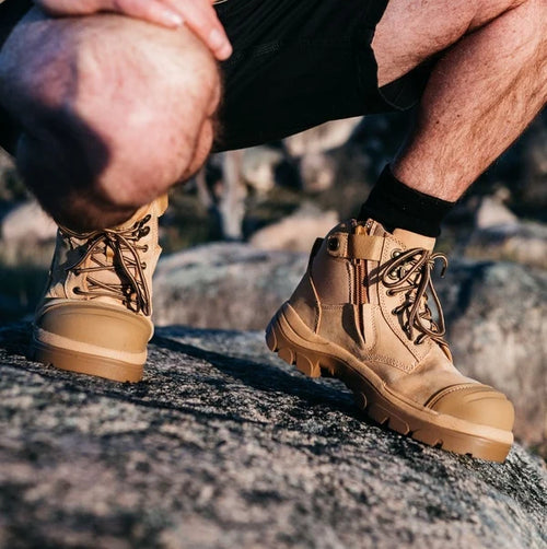 690WZ 6inch Steel Toe Work Boot - Wheat