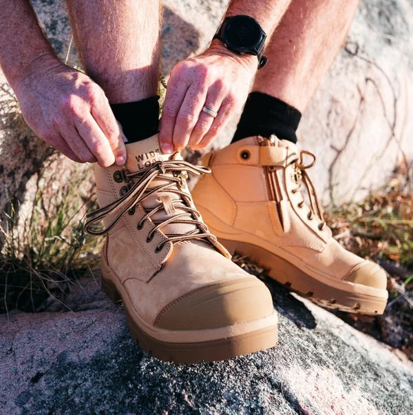 690WZ 6inch Steel Toe Work Boot - Wheat