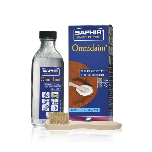 SAPHIR BEAUTE DU CUIR - OMNIDAIM (SUEDE & NUBUCK CLEANER) + BRUSH - 100ML